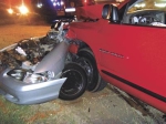 Four people died in this Ford Mustang after it was broadsided by a pickup truck driven by an illegal alien.